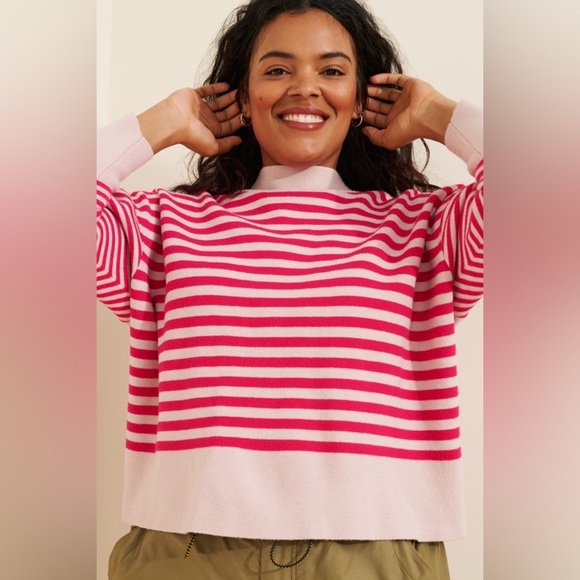 NWT! Anthropologie The Carys Mock-Neck Sweater by Maeve - Size Large 🥐 - Picture 8 of 11